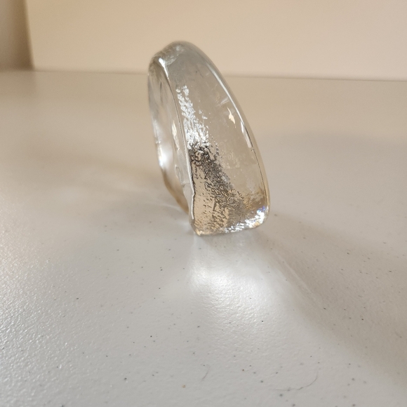 Vintage Crystal Zajecar Frosted Glass Cat Lady Kitten Paperweight Decor Cats - Picture 3 of 6